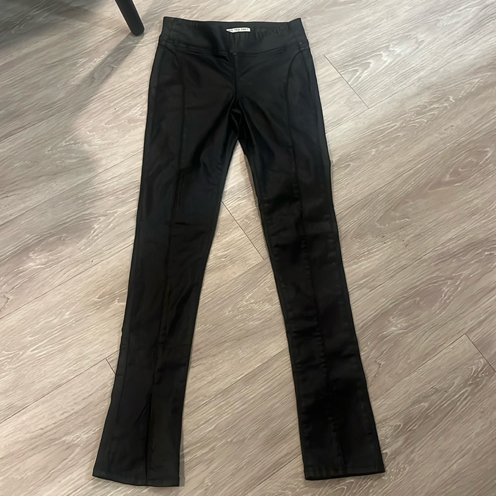 Free people leather look leggings